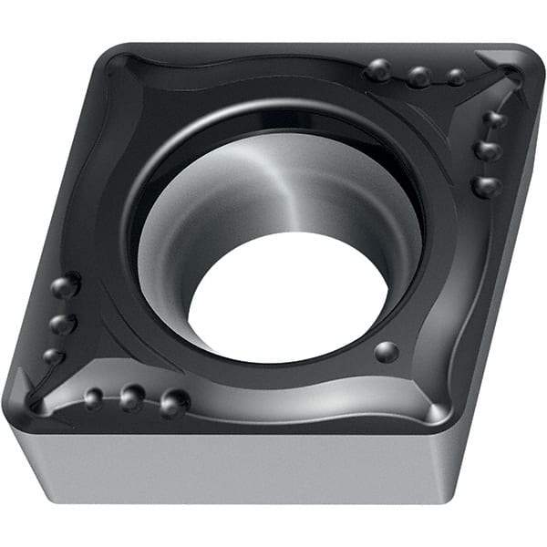 Walter - CCMT21.51 MP4 Grade WPP10S Carbide Turning Insert - 80° Parallelogram, 1/4" Inscr Circle, 3/32" Thick, 1/64" Corner Radius - USA Tool & Supply