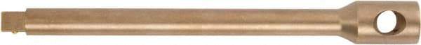 Ampco - 1/4" Drive Nonsparking Socket Extension Bar - 6" OAL, Uncoated Finish - USA Tool & Supply