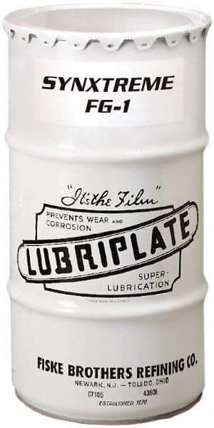 Lubriplate - 120 Lb Drum Calcium Extreme Pressure Grease - Tan, Extreme Pressure, Food Grade & High/Low Temperature, 440°F Max Temp, NLGIG 1, - USA Tool & Supply