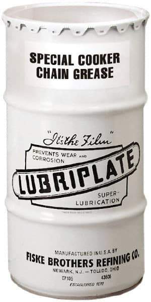 Lubriplate - 120 Lb Drum Petroleum General Purpose Grease - White, Food Grade, 400°F Max Temp, NLGIG 2-1/2, - USA Tool & Supply