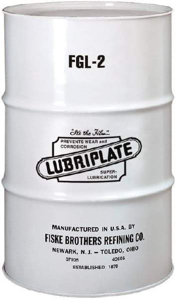 Lubriplate - 400 Lb Drum Aluminum General Purpose Grease - White, Food Grade, 400°F Max Temp, NLGIG 2, - USA Tool & Supply