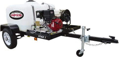 Simpson - Gas, 5.5 hp, 3,200 psi, 2.8 GPM, Cold Water Pressure Washer - CAT Triplex, 50' x 3/8" Hose - USA Tool & Supply