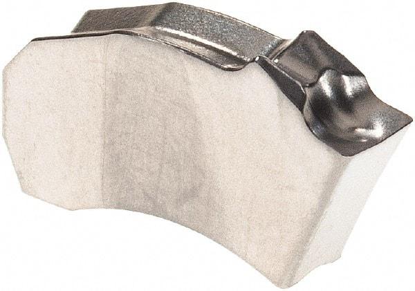 Walter - 3SX CF5 Grade WSM33S, 3mm Cutting Width Carbide Grooving Insert - 50mm Max Depth of Cut, Neutral, 0.2mm Corner Radius, Al2O3/TiN Finish - USA Tool & Supply