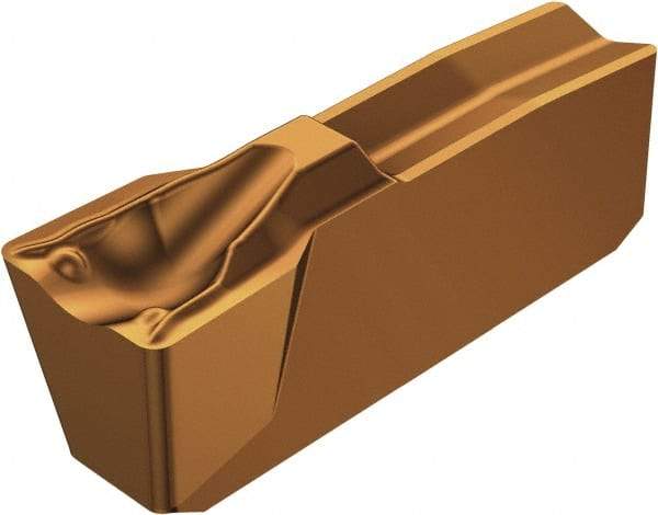 Sandvik Coromant - 30N151.3 7G Grade 1125, 4mm Cutting Width Carbide Grooving Insert - Neutral, 0.4mm Corner Radius, TiAlN Finish - USA Tool & Supply