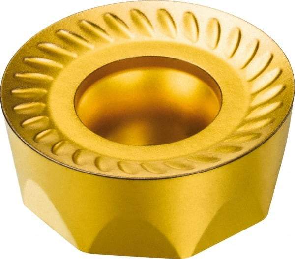 Sandvik Coromant - RCKT1606M0 MM Grade 2040 Carbide Milling Insert - TiCN/Al2O3/TiN Finish, 6.35mm Thick, 16mm Inscribed Circle, 8mm Corner Radius - USA Tool & Supply