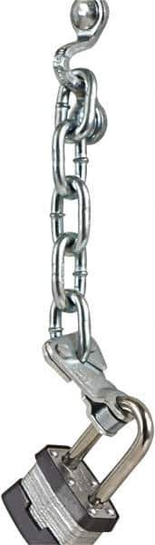 Sav-Lok - Chain Assembly - For Use with Padlocks with Shackles from 3/8 to 7/16" - USA Tool & Supply