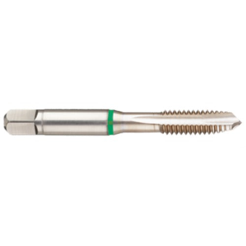 M4 x .70 3FL 6H Cobalt Spiral Point Plug Green Ring Tap-Bright Finish - USA Tool & Supply