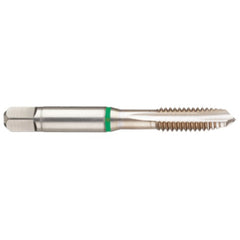 M4 x .70 3FL 6H Cobalt Spiral Point Plug Green Ring Tap-Bright Finish - USA Tool & Supply
