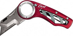 Excel - Fixed Utility Knife - Red Metal Handle - USA Tool & Supply