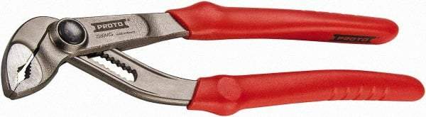 Proto - 9-27/32" OAL, 1-5/8" Max Capacity, 54mm Jaw Length, 12 Position Tongue & Groove Pliers - Slim Head - USA Tool & Supply