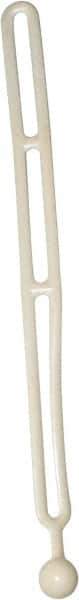 NoMarr - Light Duty Tie Down with Ball End - 16" OAL, White - USA Tool & Supply