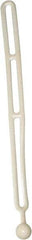 NoMarr - Light Duty Tie Down with Ball End - 16" OAL, White - USA Tool & Supply