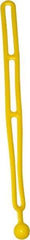 NoMarr - Light Duty Tie Down with Ball End - 16" OAL, Yellow - USA Tool & Supply