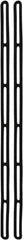 NoMarr - Heavy Duty Tie Down with Single/Double/Centering End - 48" OAL, Black - USA Tool & Supply