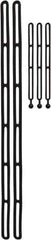 NoMarr - 4' Long x 48" Diam, Black Tie Down Strap Kit - USA Tool & Supply