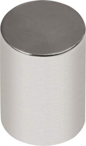 Mag-Mate - 1/4" Diam x 1/2" High Neodymium Rare Earth Magnet - 3.87 Lb Max Capacity, 180°F Max, Nickel Plated - USA Tool & Supply