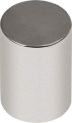 Mag-Mate - 1/4" Diam x 1/2" High Neodymium Rare Earth Magnet - 3.87 Lb Max Capacity, 180°F Max, Nickel Plated - USA Tool & Supply