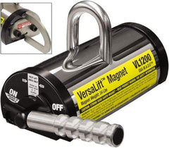 Mag-Mate - 1,200 Lb Load Capacity, Permanent Neo-Lift Magnet - 6-1/2" High x 5" Wide, 2 Poles - USA Tool & Supply