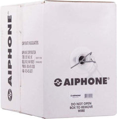 Aiphone - 22 AWG, 20 Strand, 500' OAL Shielded Automation & Communication Cable - PVC Insulation, 0.0253" OD - USA Tool & Supply