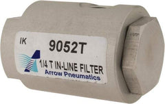 Made in USA - Filter Elements & Assemblies Filter Type: In-Line T Type Media Type: Sintered Bronze - USA Tool & Supply