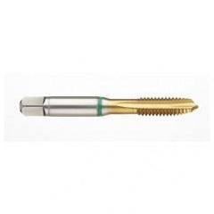 1-1/8-7 2B -Flute Cobalt Green Ring Spiral Point Plug Tap-TiN - USA Tool & Supply