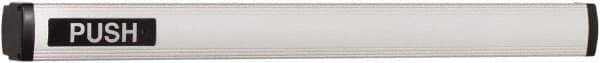Falcon - 2' 1-3/4" to 3' 4-1/2" Door Width Concealed Vertical Rod Push Bar - Anodized Aluminum Finish - USA Tool & Supply