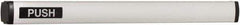 Falcon - 2' 1-3/4" to 3' 4-1/2" Door Width Concealed Vertical Rod Push Bar - Anodized Aluminum Finish - USA Tool & Supply