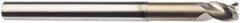 SGS - 3/4", 1" LOC, 3/4" Shank Diam, 6" OAL, 3 Flute, Solid Carbide Square End Mill - Single End, Uncoated, Spiral Flute, 38° Helix, Centercutting, Right Hand Cut, Right Hand Flute, Series 43 - USA Tool & Supply