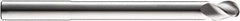 SGS - 1/2" Diam, 5/8" LOC, 3 Flute Solid Carbide Ball End Mill - Uncoated, Single End, 6" OAL, 1/2" Shank Diam, Spiral Flute - USA Tool & Supply