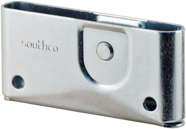 Made in USA - 1-3/4" Long x 0.64" Wide x 3.69" High, Draw Latch - Zinc Plated Steel, with Plain Steel Finish - USA Tool & Supply