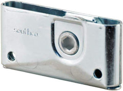 Made in USA - 1-3/4" Long x 0.64" Wide x 3.69" High, Draw Latch - Zinc Plated Steel, with Plain Steel Finish - USA Tool & Supply