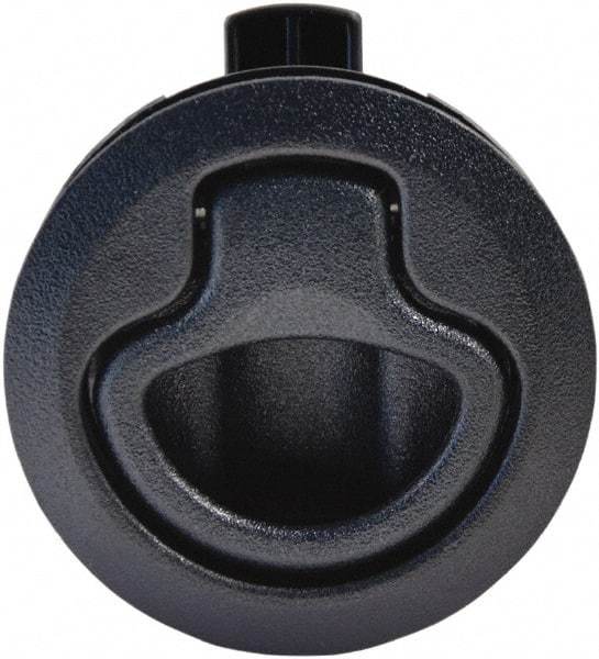 Value Collection - 1.96" Long x 0.88" Wide x 2.82" High, Flush Pull Latch - Polycarbonate, with Black Finish - USA Tool & Supply