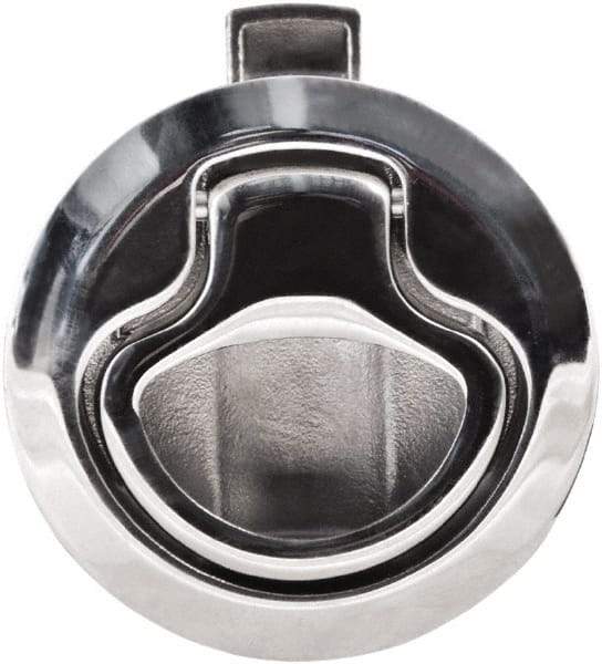 Value Collection - 1.96" Long x 0.88" Wide x 2.82" High, Flush Pull Latch - 316 Stainless Steel, with Electropolished Finish - USA Tool & Supply