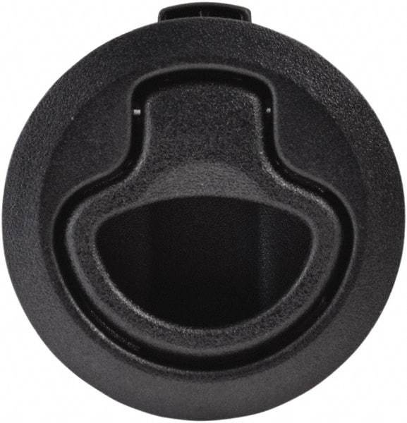 Value Collection - 1.96" Long x 0.88" Wide x 2.82" High, Flush Pull Latch - Polycarbonate, with Black Finish - USA Tool & Supply