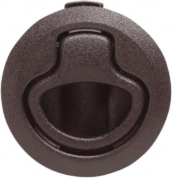 Value Collection - 1.96" Long x 0.88" Wide x 2.82" High, Flush Pull Latch - Polycarbonate, with Black Finish - USA Tool & Supply