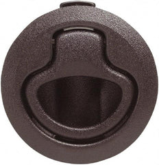 Value Collection - 1.96" Long x 0.88" Wide x 2.82" High, Flush Pull Latch - Polycarbonate, with Black Finish - USA Tool & Supply