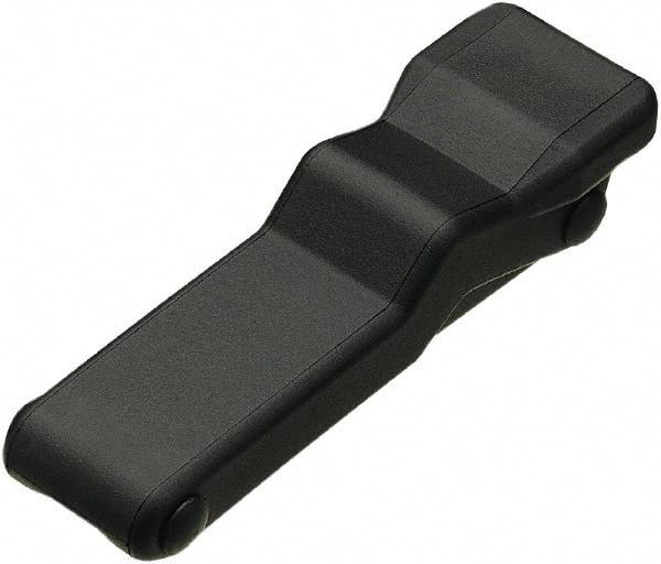 Made in USA - 5.95" Long x 1.8" Wide x 1.16" High, Draw Latch - Rubber, with Black Finish - USA Tool & Supply