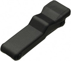 Made in USA - 5.95" Long x 1.8" Wide x 1.16" High, Draw Latch - Rubber, with Black Finish - USA Tool & Supply