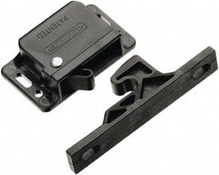 Made in USA - 2.83" Long x 0.67" Wide x 1.05" High, Grabber Catch Latch - Plastic, with Black Finish - USA Tool & Supply