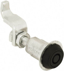 Made in USA - 3.52" Long x 0.88" Wide x 3-1/4" High, Compression Latch - Zinc Plated Steel, with Black Powder Coat Finish - USA Tool & Supply