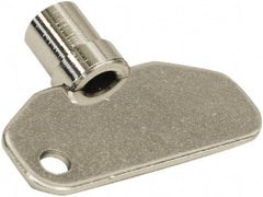 Made in USA - 1.97" Long x 0.45" Wide x 1.55" High, Key Latch - Zinc Plated Steel, with Steel Finish - USA Tool & Supply