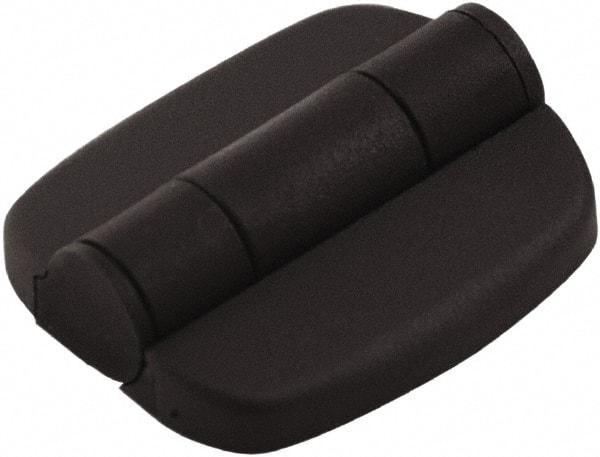 Made in USA - 1.91" Long x 1.73" Wide, Detent Hinge - Nylon, Black Finish - USA Tool & Supply