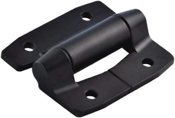 Value Collection - 2-3/4" Long x 3.16" Wide, Heavy Duty Hinge - Aluminum, Black Powder Coat Finish - USA Tool & Supply