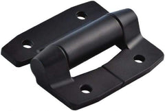 Value Collection - 2-3/4" Long x 3.16" Wide, Heavy Duty Hinge - Aluminum, Black Powder Coat Finish - USA Tool & Supply
