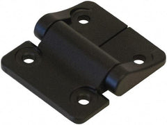 Value Collection - 2-1/4" Long x 2" Wide, Heavy Duty Hinge - Zinc, Black Finish - USA Tool & Supply