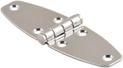 Made in USA - 4.02" Long x 4.65" Wide, Cabinet Hinge - 316 Stainless Steel, High Gloss Finish - USA Tool & Supply