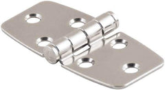 Made in USA - 2.44" Long x 3.07" Wide, Cabinet Hinge - 316 Stainless Steel, High Gloss Finish - USA Tool & Supply