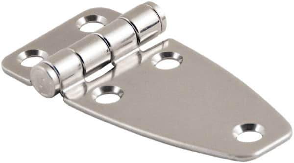 Made in USA - 2.52" Long x 3.07" Wide, Cabinet Hinge - 316 Stainless Steel, High Gloss Finish - USA Tool & Supply