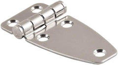 Made in USA - 2.52" Long x 3.07" Wide, Cabinet Hinge - 316 Stainless Steel, High Gloss Finish - USA Tool & Supply