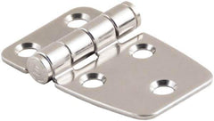 Made in USA - 1.73" Long x 2.28" Wide, Cabinet Hinge - 316 Stainless Steel, High Gloss Finish - USA Tool & Supply